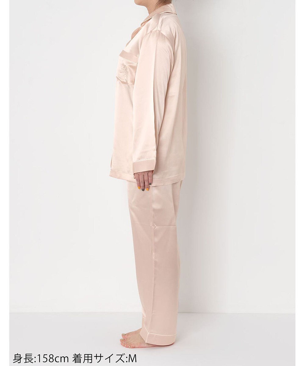 ワコール／睡眠科学 パジャマ シルク100% 長袖 長ズボン ここちよく眠れる 吸放湿性 レディース YDX542 睡眠科学／ワコール 