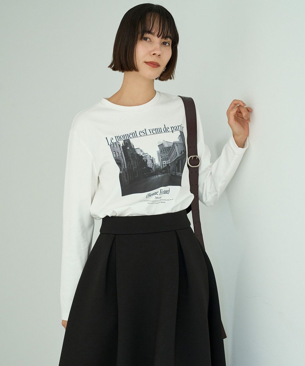 UNFILO コットンスムース グラフィック ロンＴ 