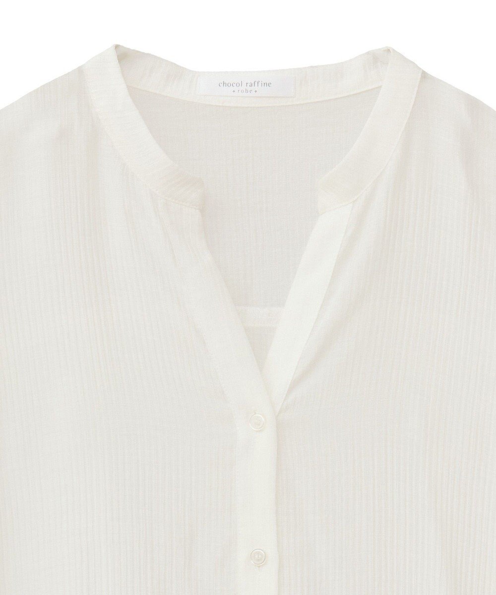 Green Parks 半袖シアーシャツワンピース 