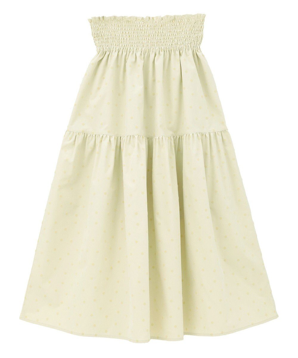 earth music&ecology ウエストシャーリングティアードスカート 