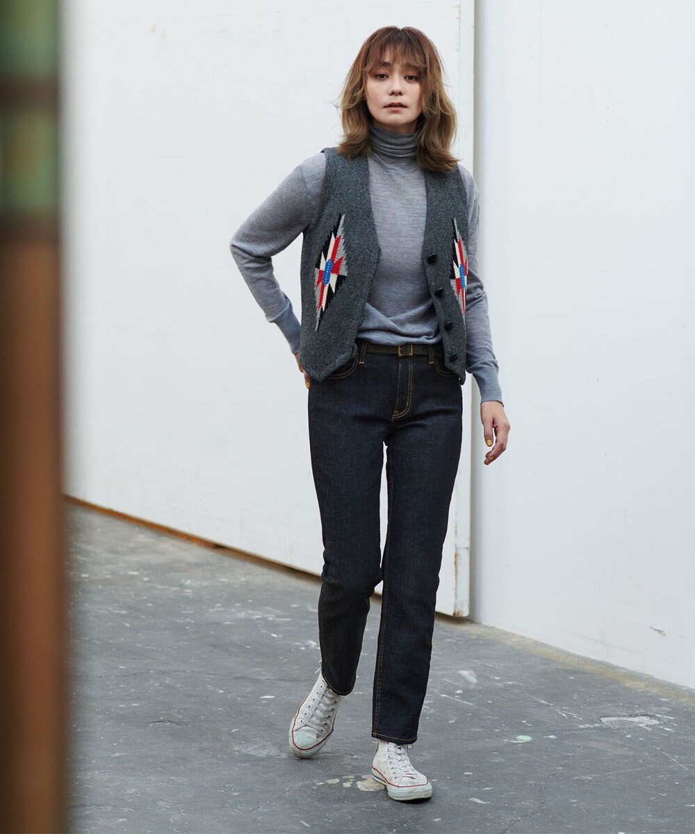 自由区 【WE WANT】365DENIM ストレートスリムデニム パンツ 