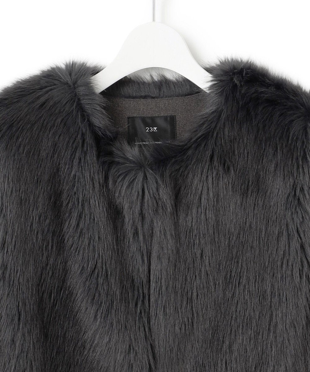 23区 L ECOPEL エコファー ジレ 