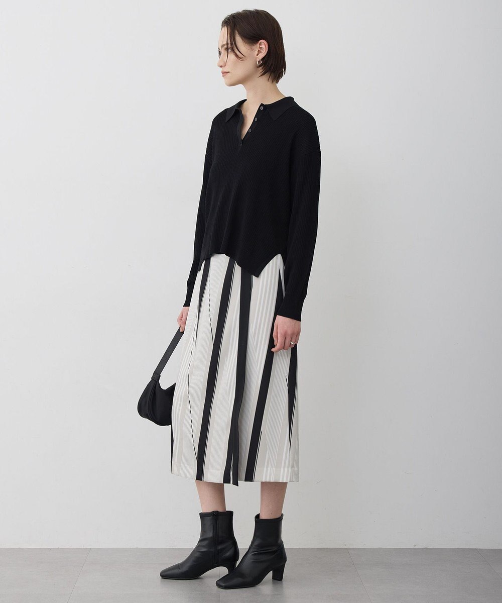 ICB L マーセライズコットンポロ ニット 