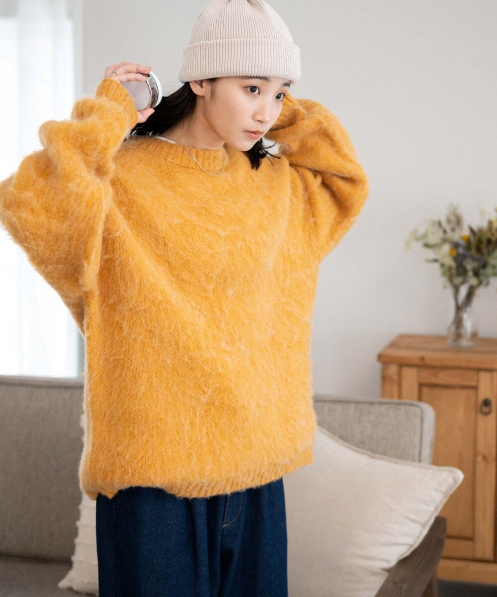 WEGO モヘアライクBIGプルオーバー 