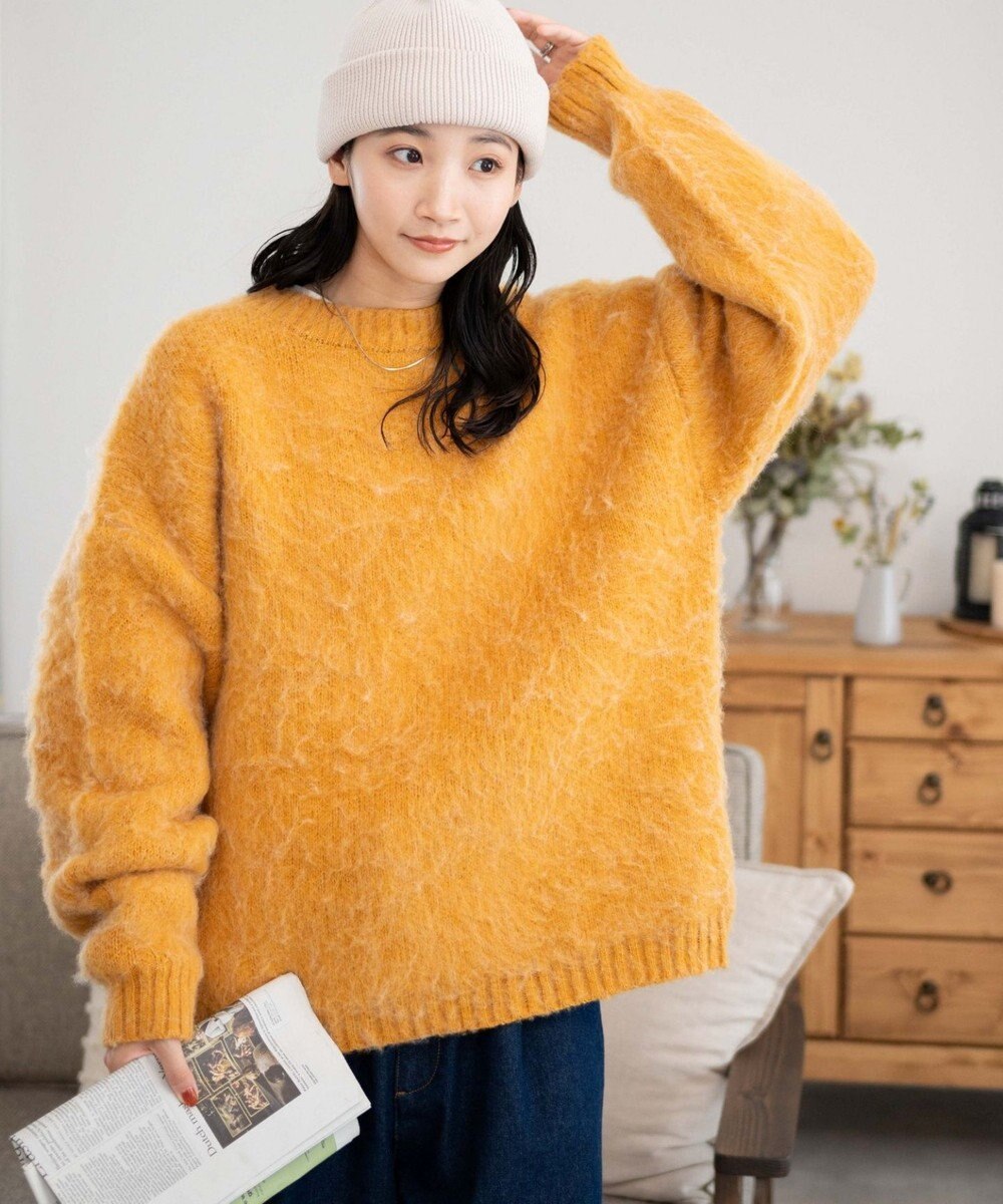 WEGO モヘアライクBIGプルオーバー 