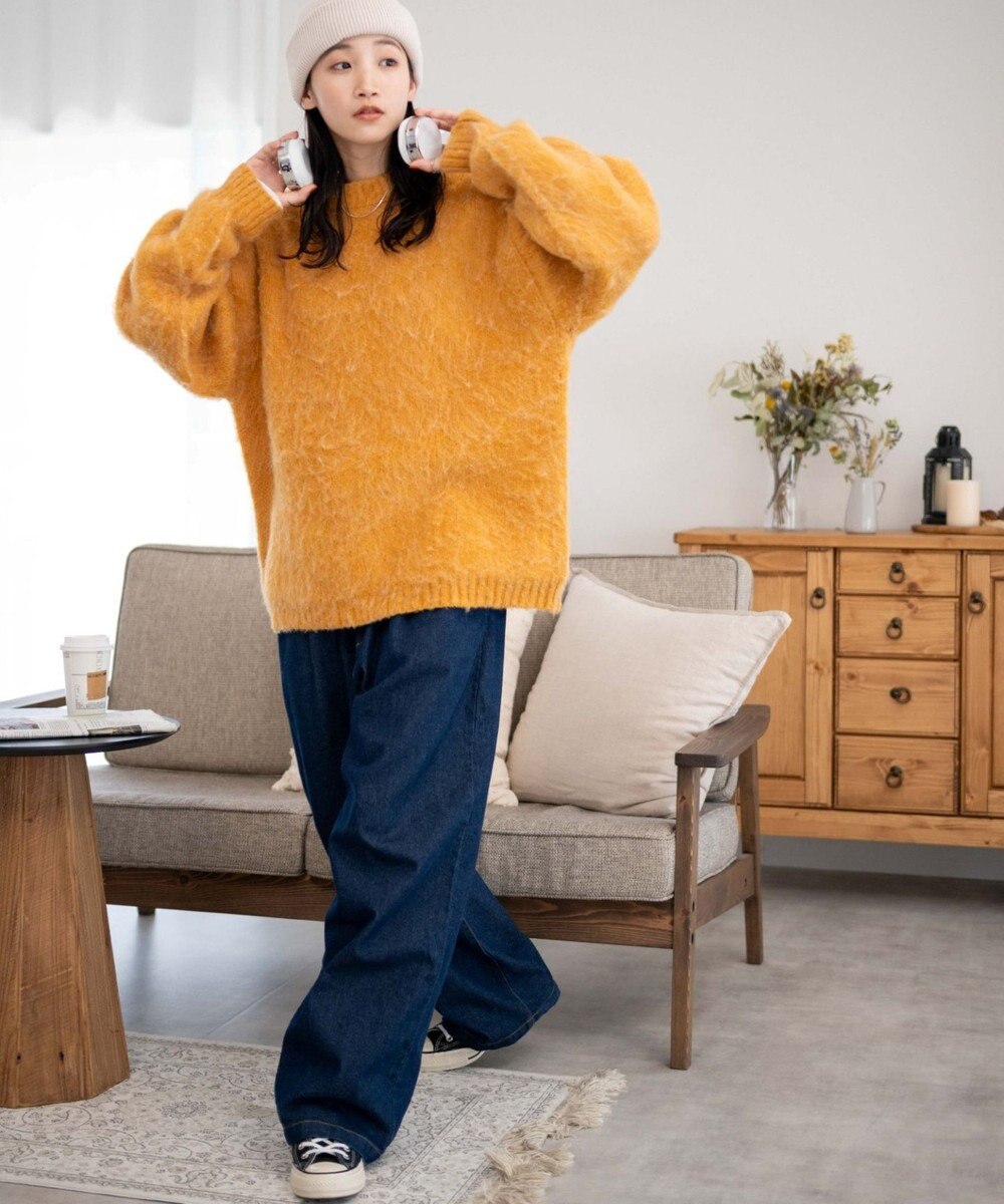 WEGO モヘアライクBIGプルオーバー 