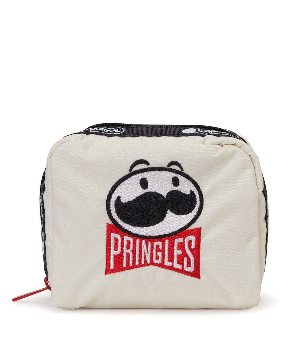 LeSportsac SQUARE COSMETIC/プリングルズミスターPエンブロイダリー 