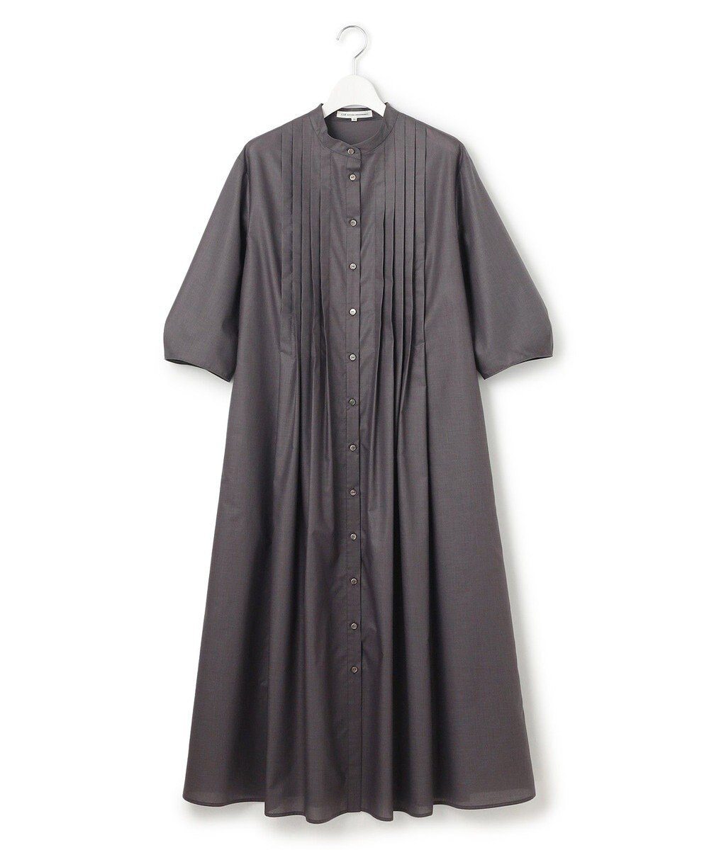 23区 L 【洗える】ラスターローン フロントタック ワンピース 