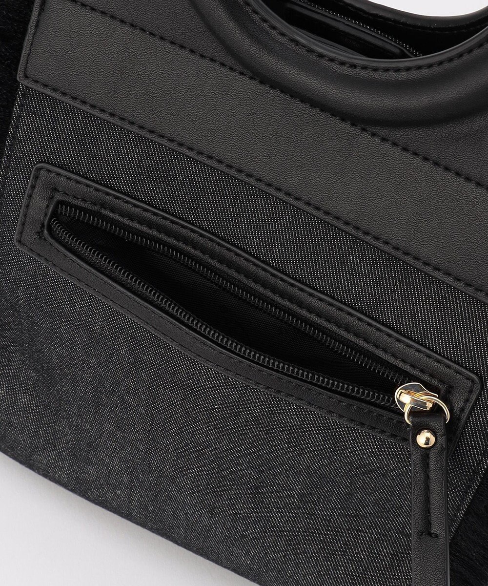 LA BAGAGERIE フリンジデニムバッグ Sサイズ 