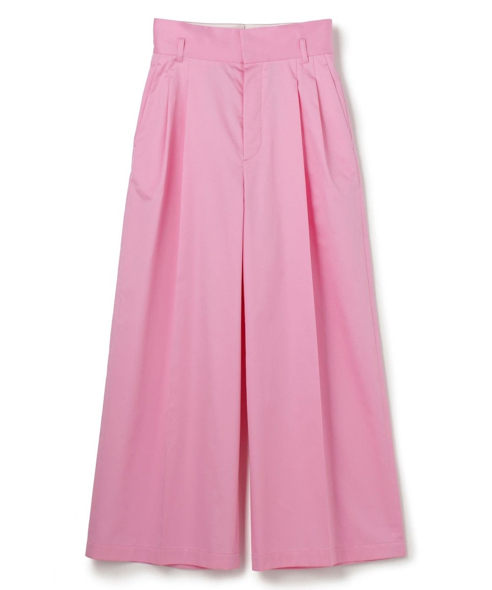 uncrave コットンクロスプレーン ワイドトラウザー 