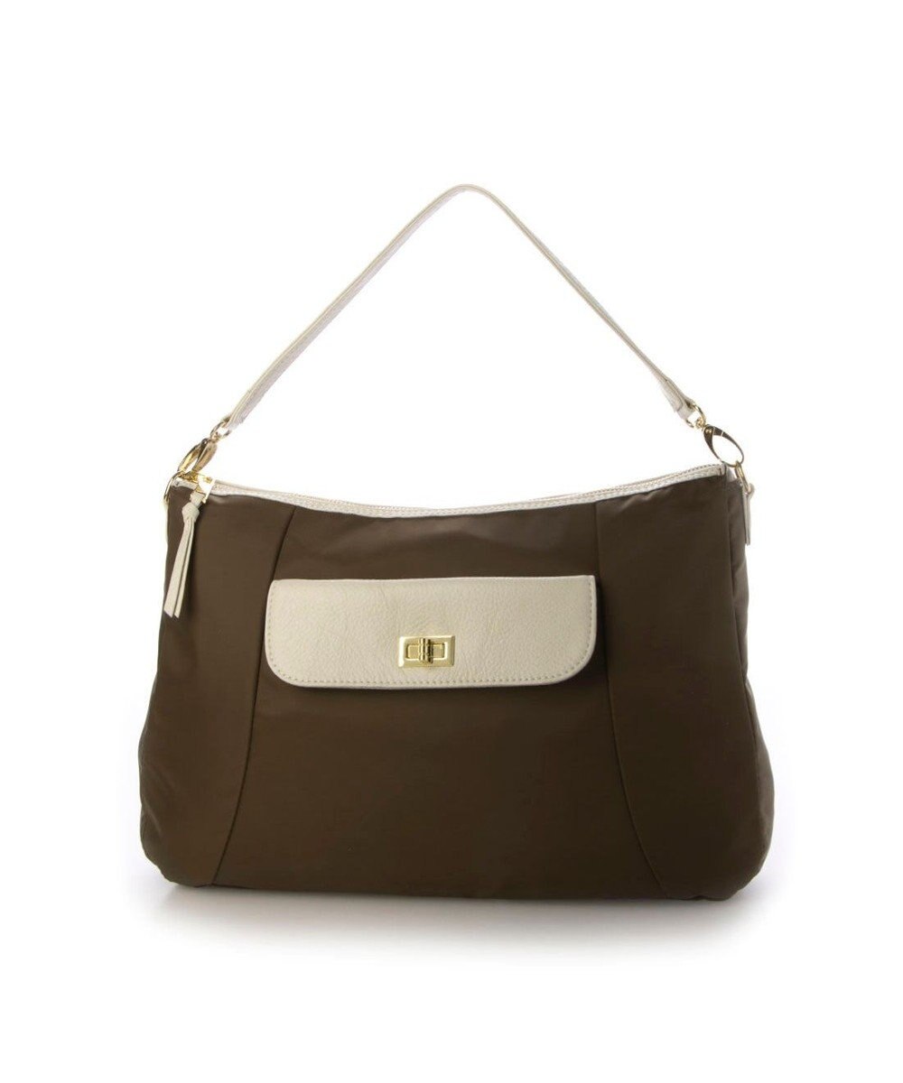 UNBILLION ペルケ perche / ナイロン牛革ヒネリかぶせ2wayトート 