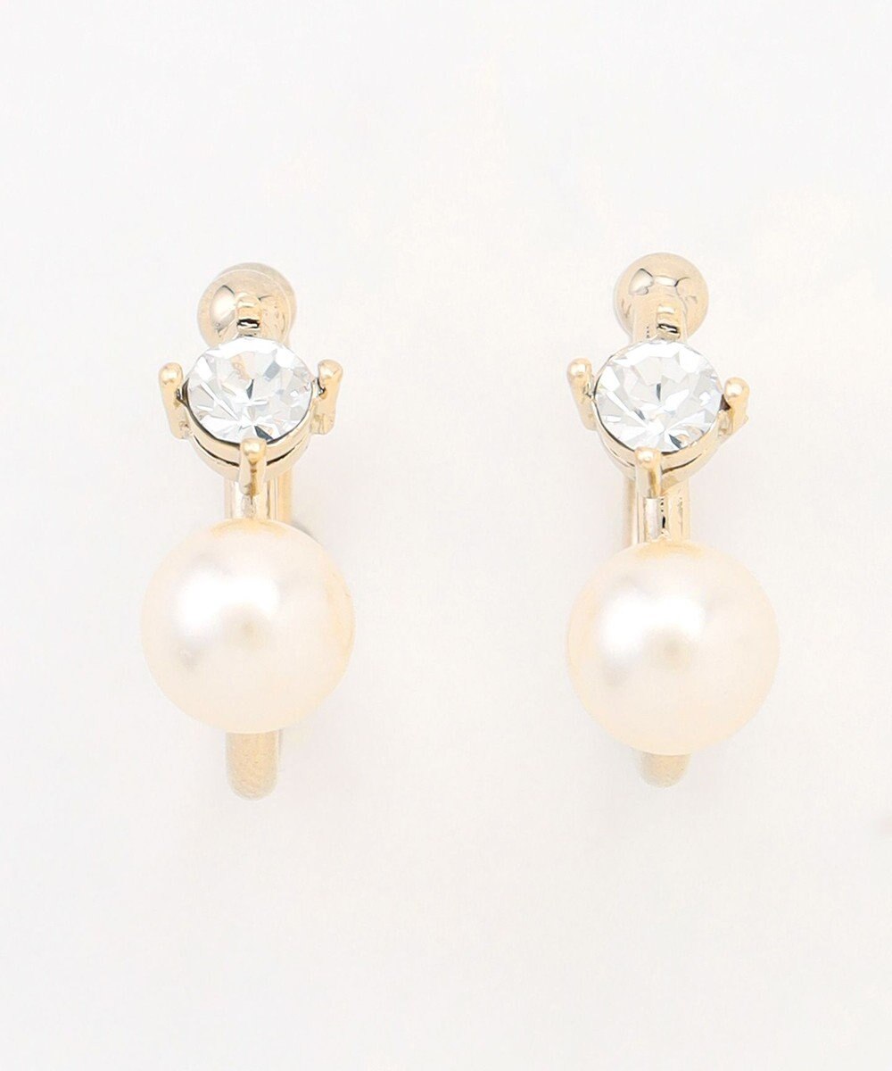 J.PRESS LADIES 【WEB限定・2way・2set】パールビジュー イヤカフ リング 