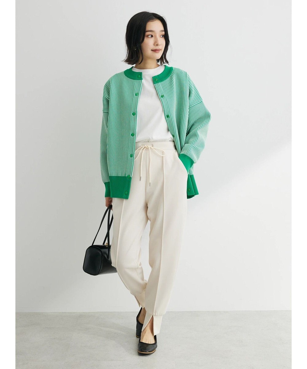 Green Parks ストライプＪＱカーディガン 