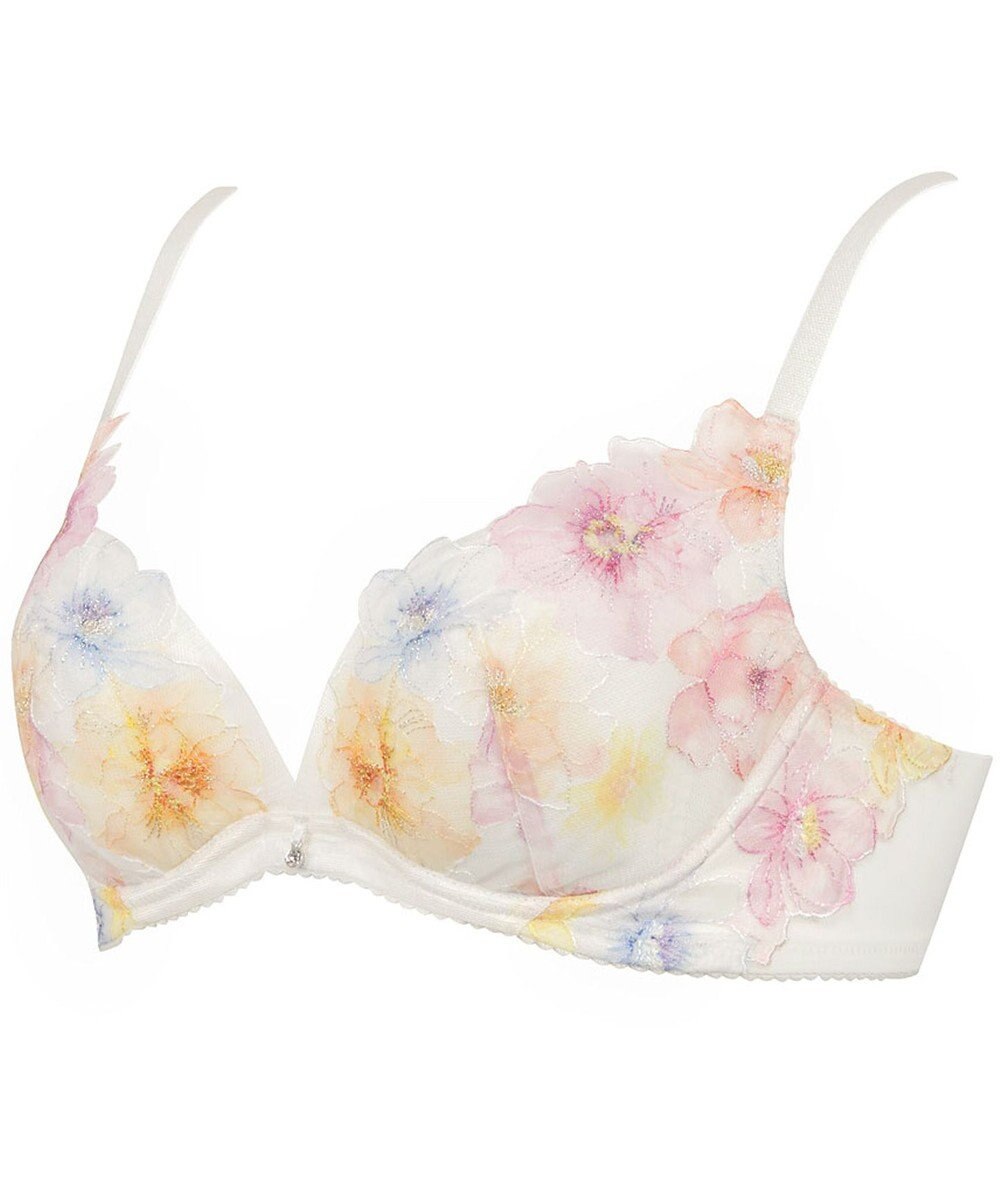 WACOAL 【夏めくブラ】 ブラジャー メッシュ素材(カップ) 吸汗速乾(肌側カップサイド・パッド受け・ワイヤーループ) 背中すっきり レディース BRB465 /ワコール 