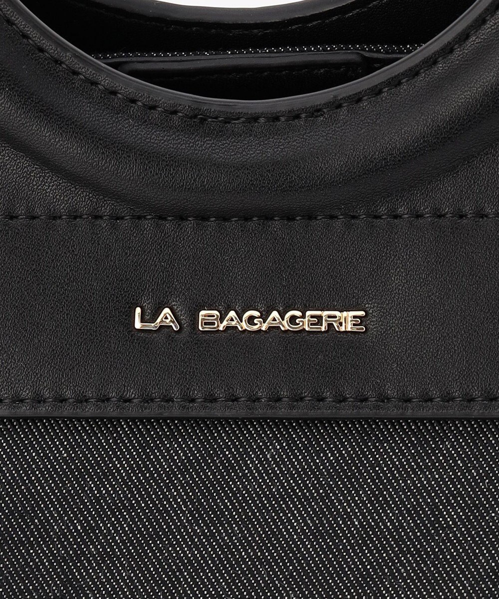 LA BAGAGERIE フリンジデニムバッグ Sサイズ 