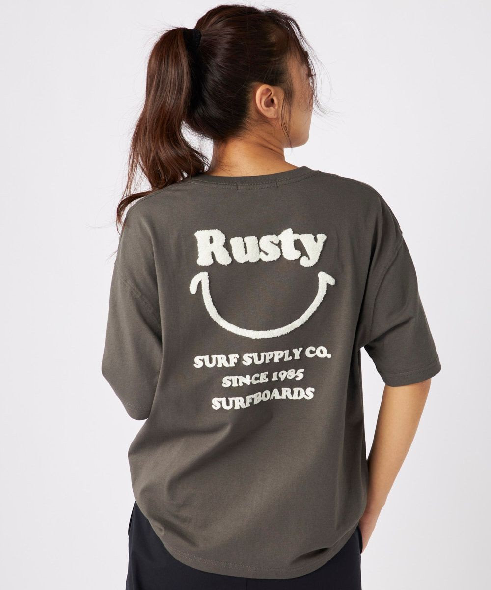 OP／FILA 【RUSTY】ニコちゃん×刺しゅう半袖Tシャツ 