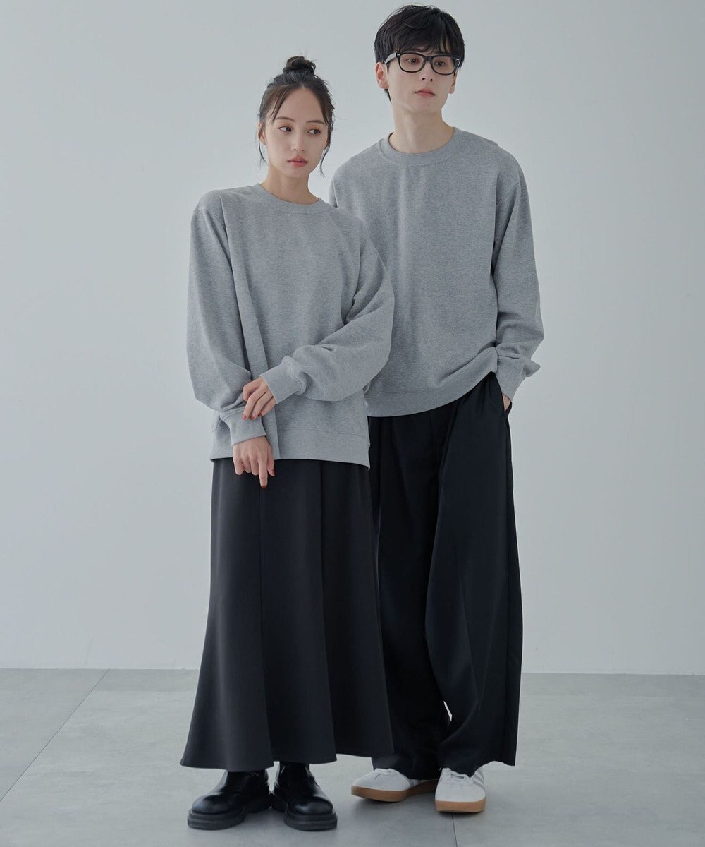 WEGO 【ユニセックス着用ITEM/裏起毛】リラックスフィットスウェットプルオーバー 