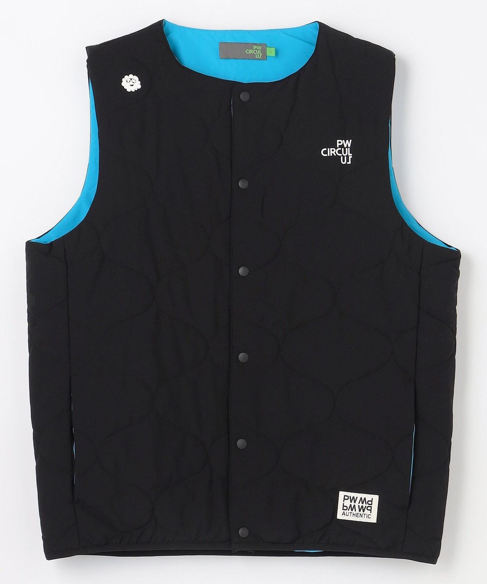 PW CIRCULUS 【撥水加工 / ストレッチ】【MEN】キルティング中綿インナーベスト ゴルフ 