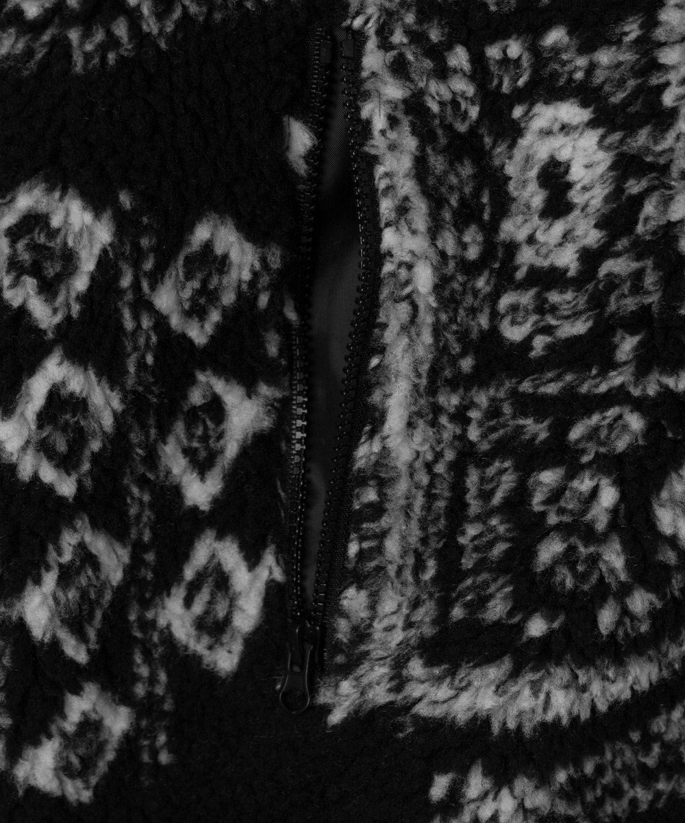 WEGO ボアパターンフードブルゾン 