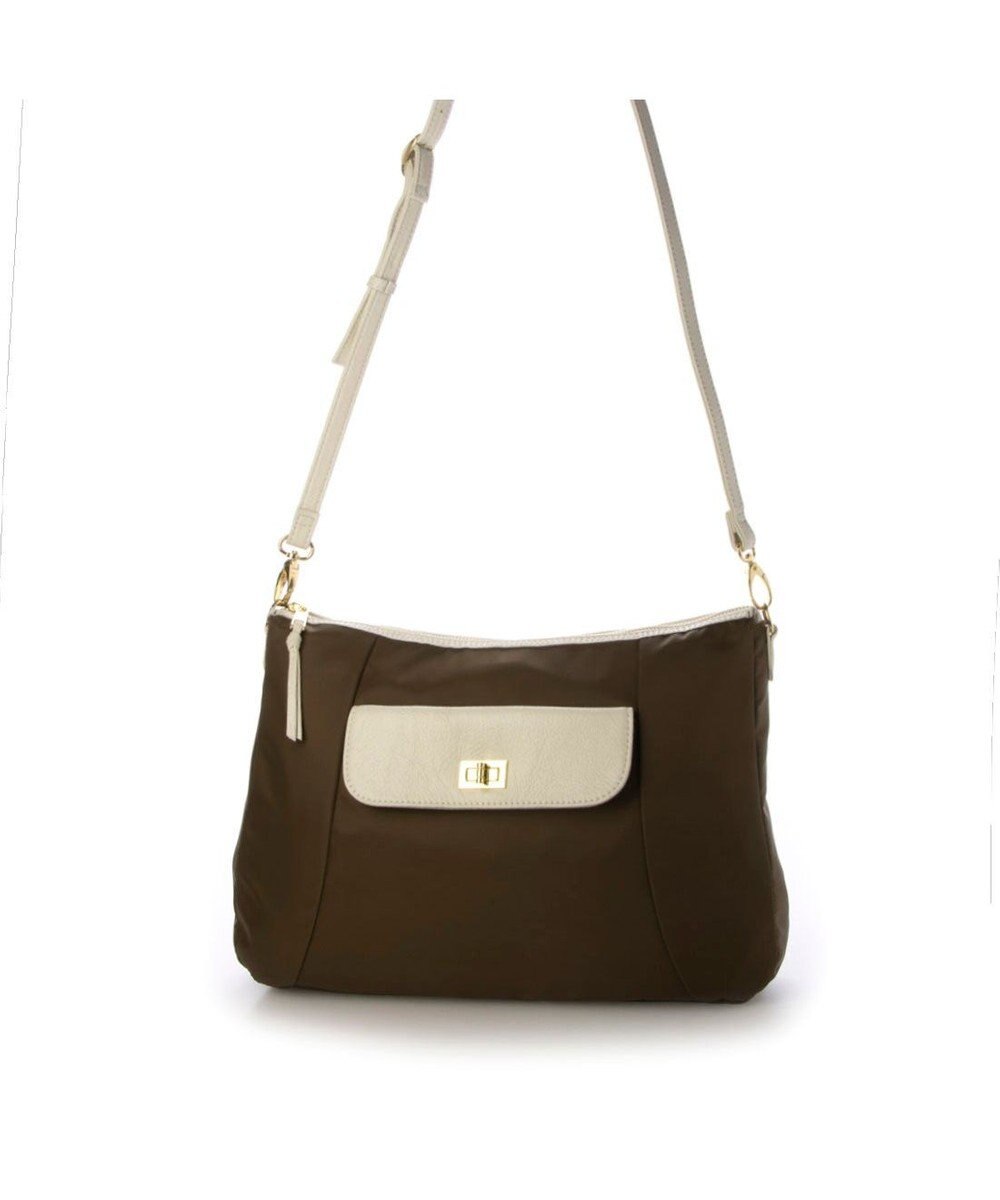 UNBILLION ペルケ perche / ナイロン牛革ヒネリかぶせ2wayトート 