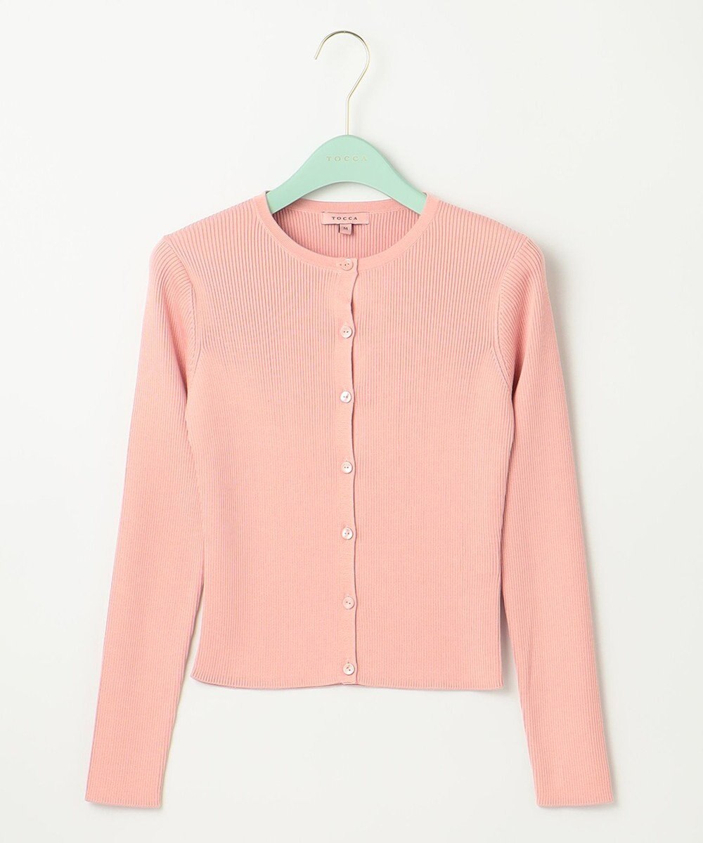 TOCCA 【洗える】SILK RIB CARDIGAN カーディガン 