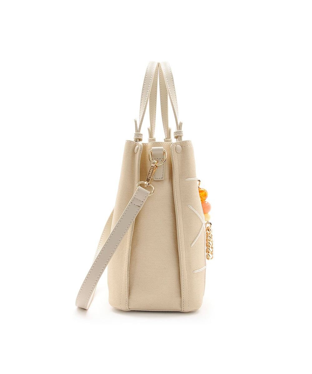 MioFIRANO カジュアルシッククロスラインハンドバッグ 2WAY チャーム付き　FIRANO フィラノ 