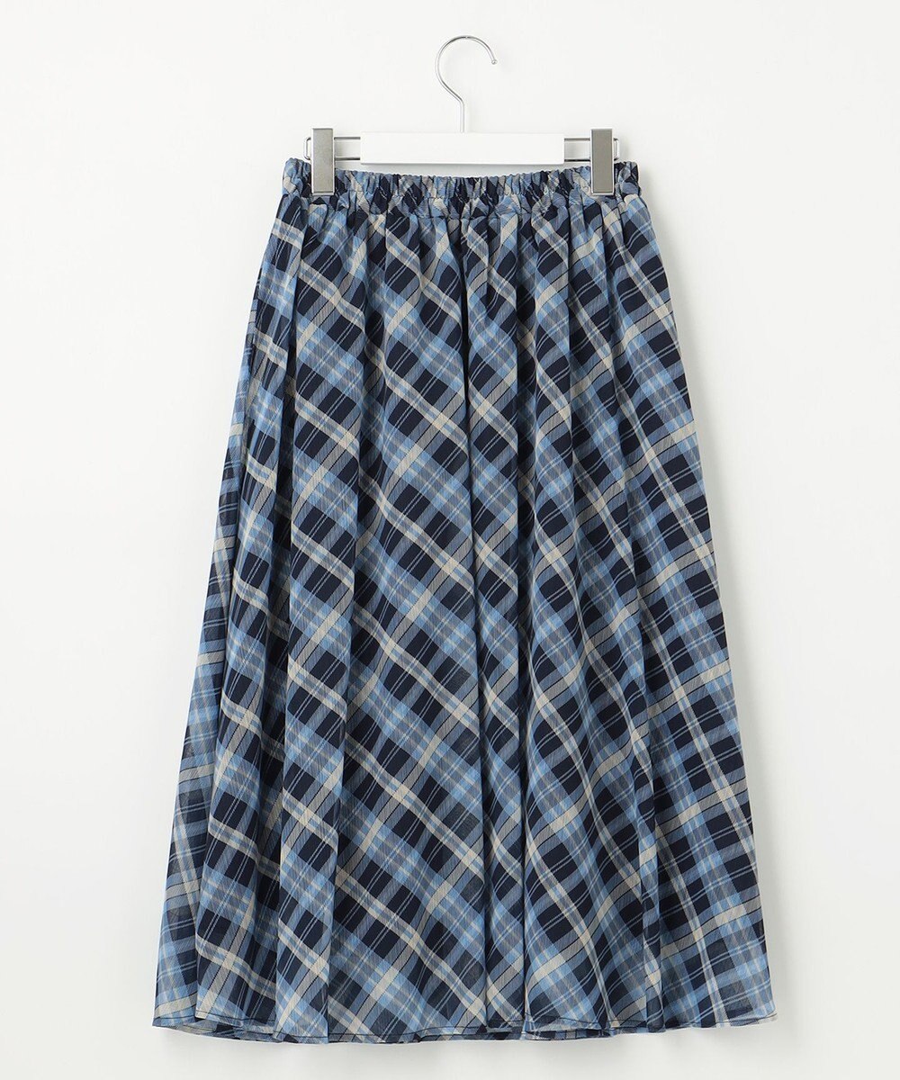 Feroux 楊柳チェックフレア スカート 