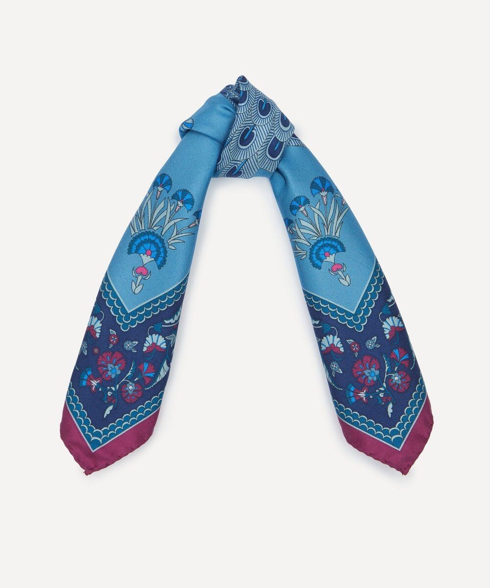 LIBERTY. ピーコック パレード シルクスカーフ 45 