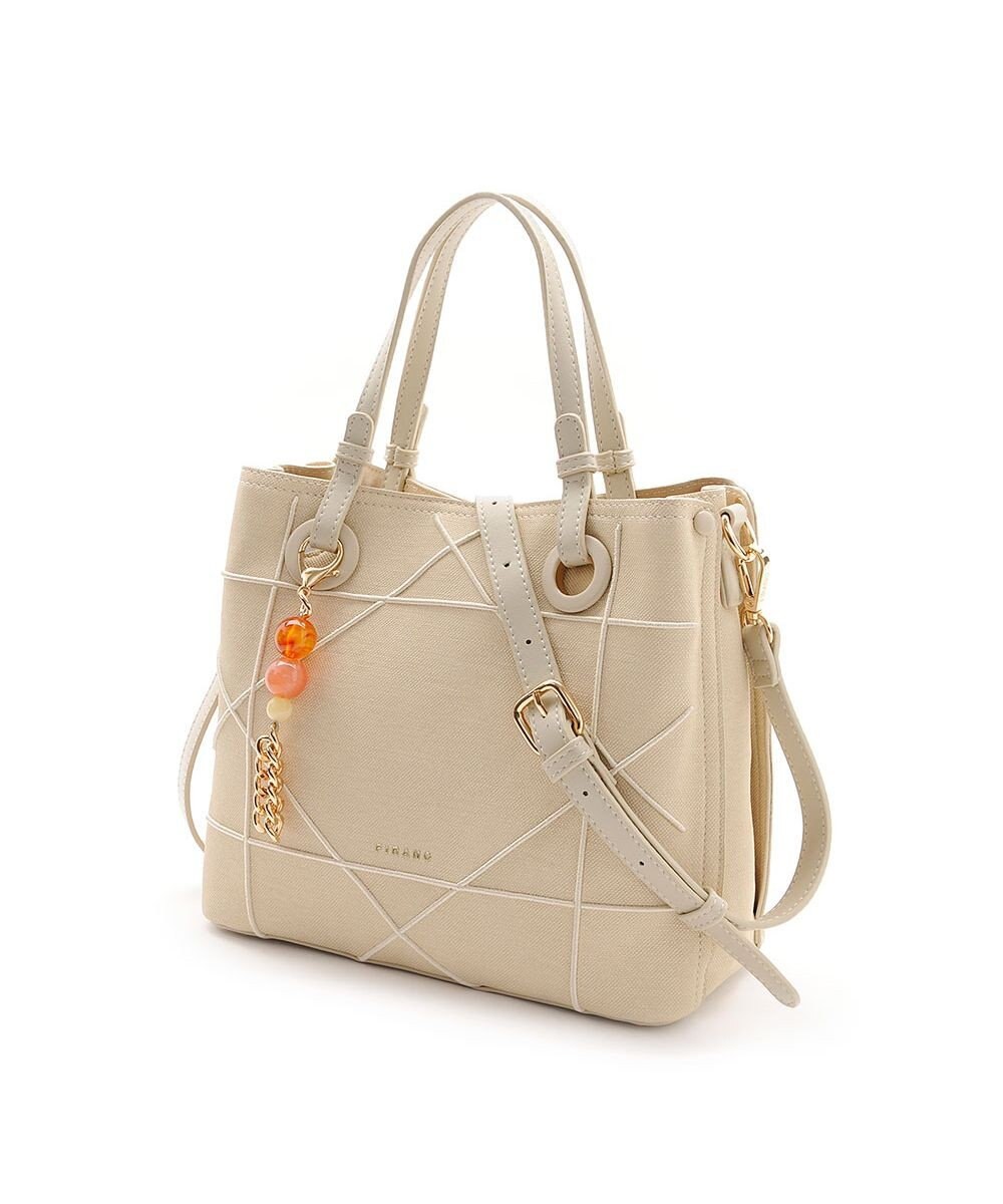 MioFIRANO カジュアルシッククロスラインハンドバッグ 2WAY チャーム付き　FIRANO フィラノ 