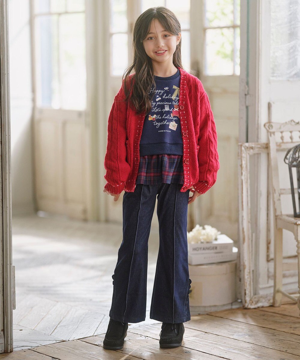 組曲 KIDS 【110-140㎝】フレア デニムパンツ 