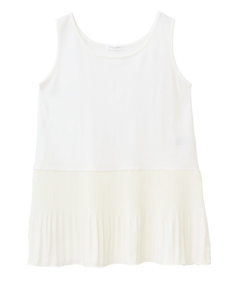 Green Parks 裾プリーツタンクトップ 