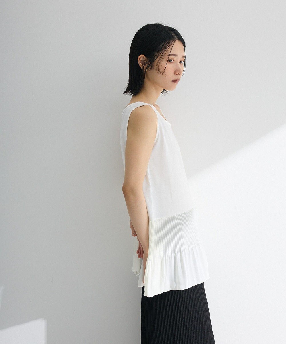 Green Parks 裾プリーツタンクトップ 