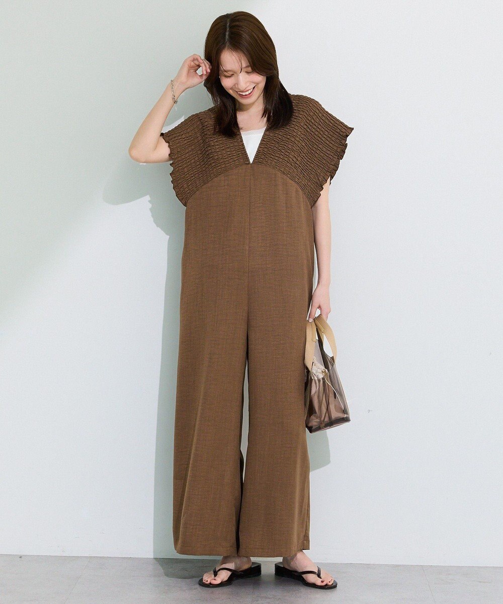 Green Parks シャーリングサロペット 