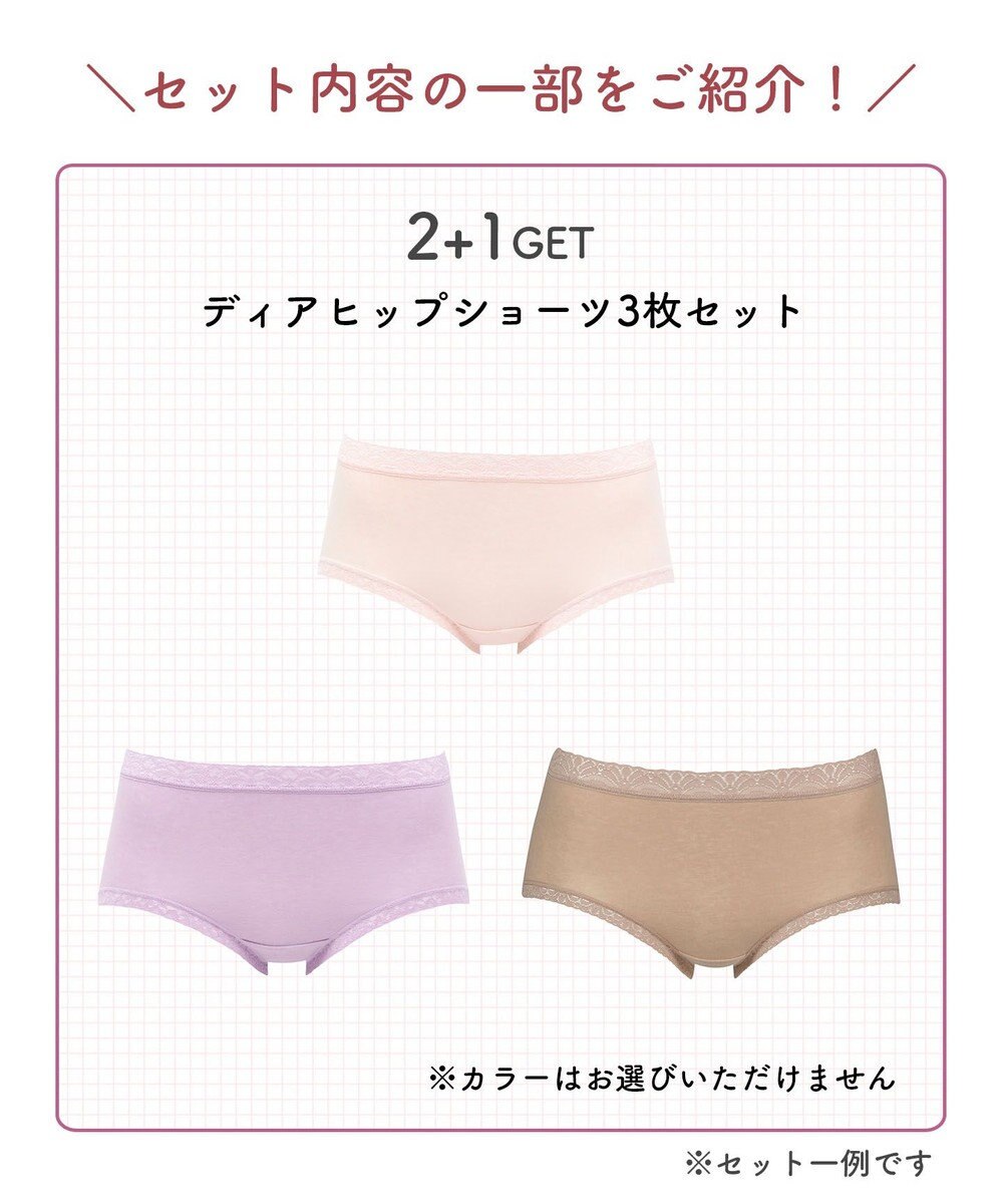 WACOAL 【ディアヒップショーツ】 お得な3枚セット はきこみ丈：ふつう PPA100 /ワコール 