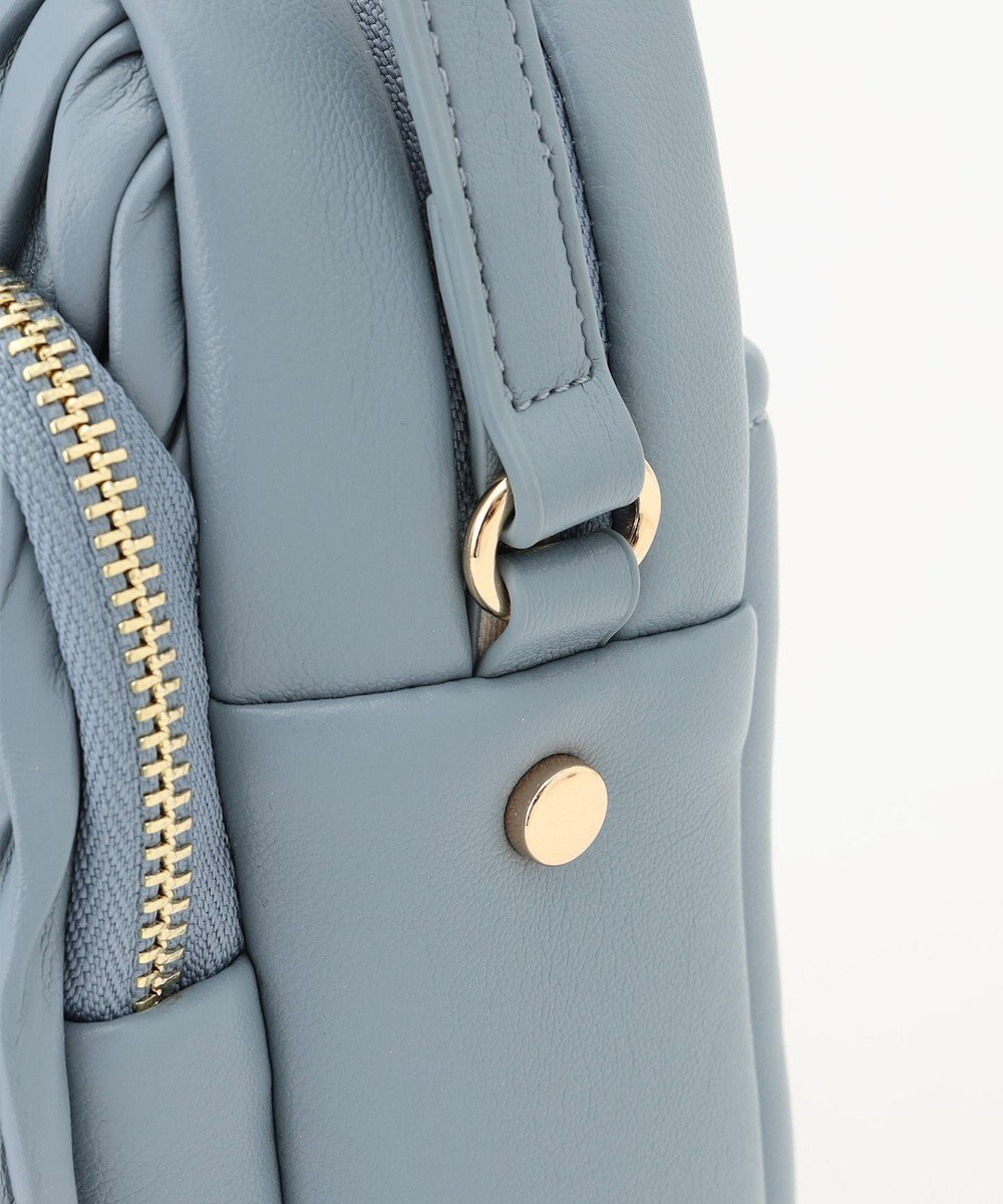 LA BAGAGERIE ランダムプリーツショルダーバッグ タテ 