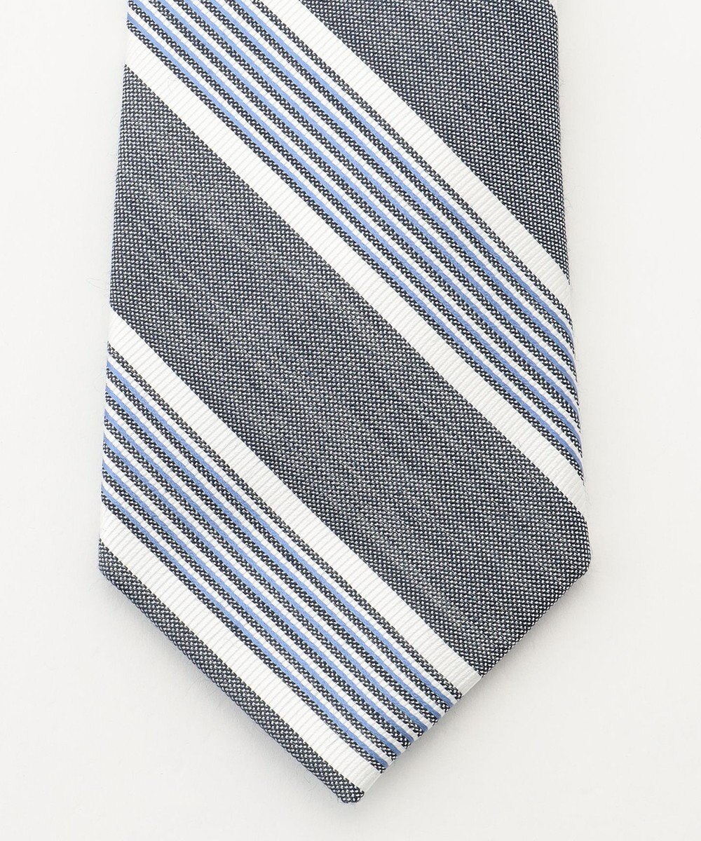 J.PRESS MEN 【LINEN MIX COLLECTION】 レジメンタル ネクタイ 