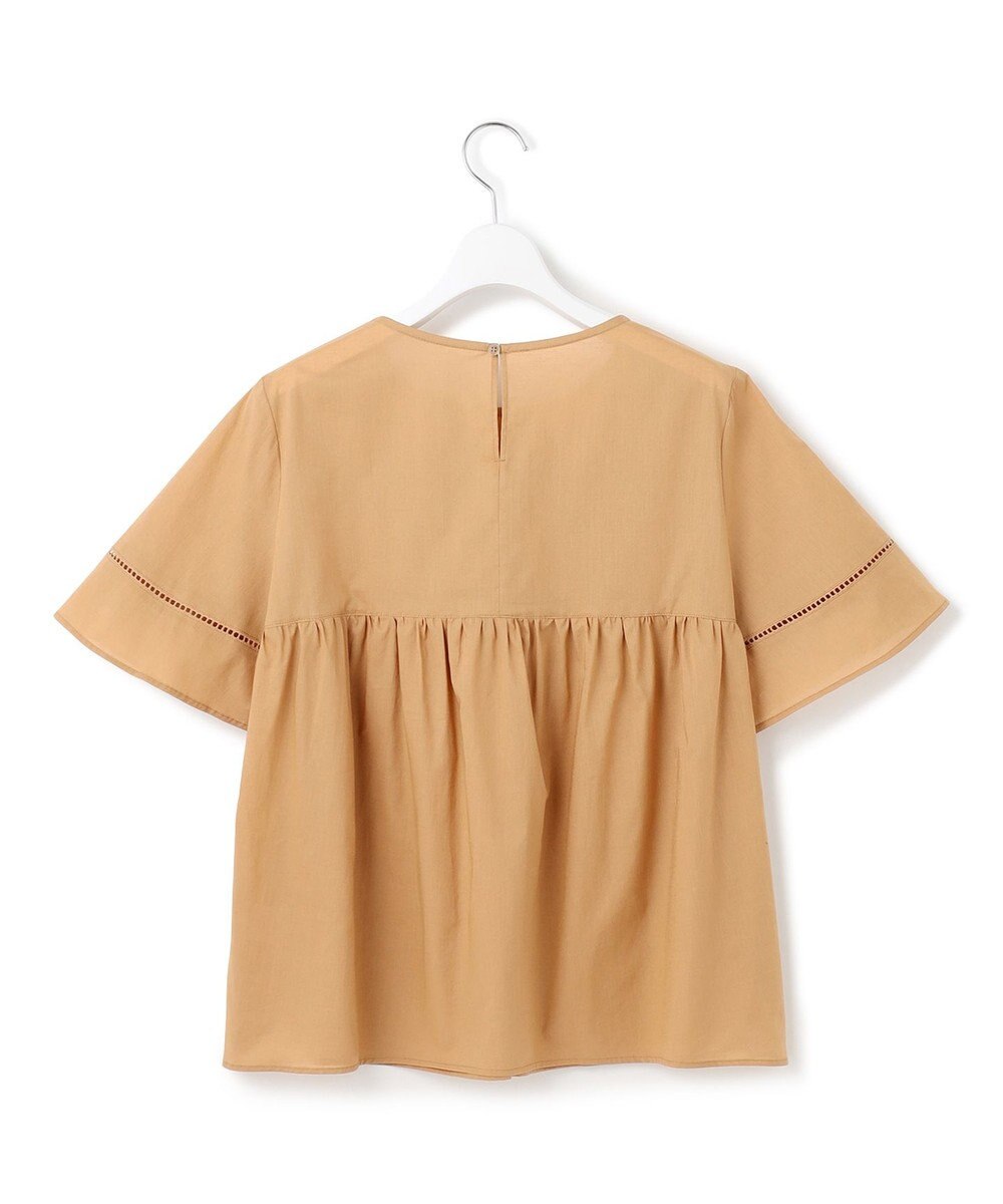 23区 【WEB&一部店舗限定】コットンローン ピンタック フレア ブラウス 