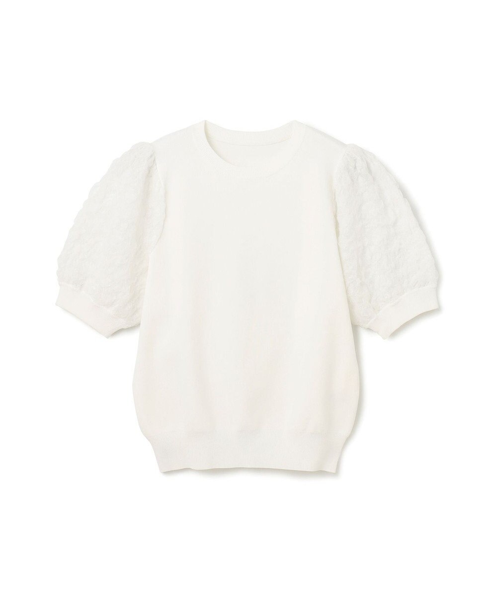 GRACE CONTINENTAL シアーハーフニットトップ 