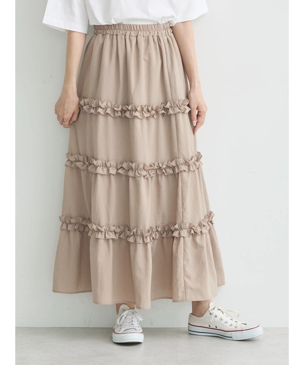 earth music&ecology ミニフリルボリュームスカート 