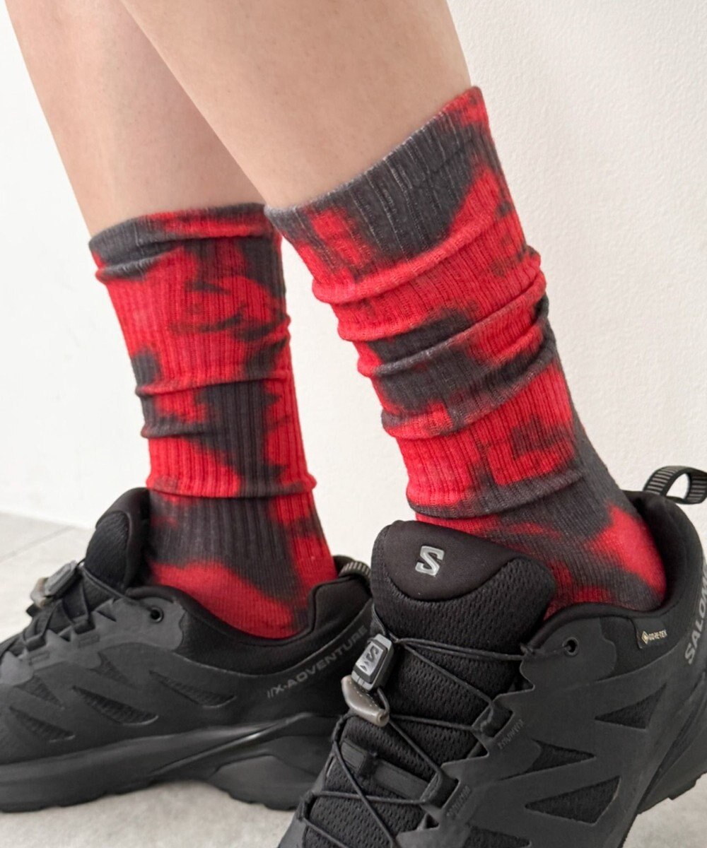 WEGO タイダイプリントソックス 