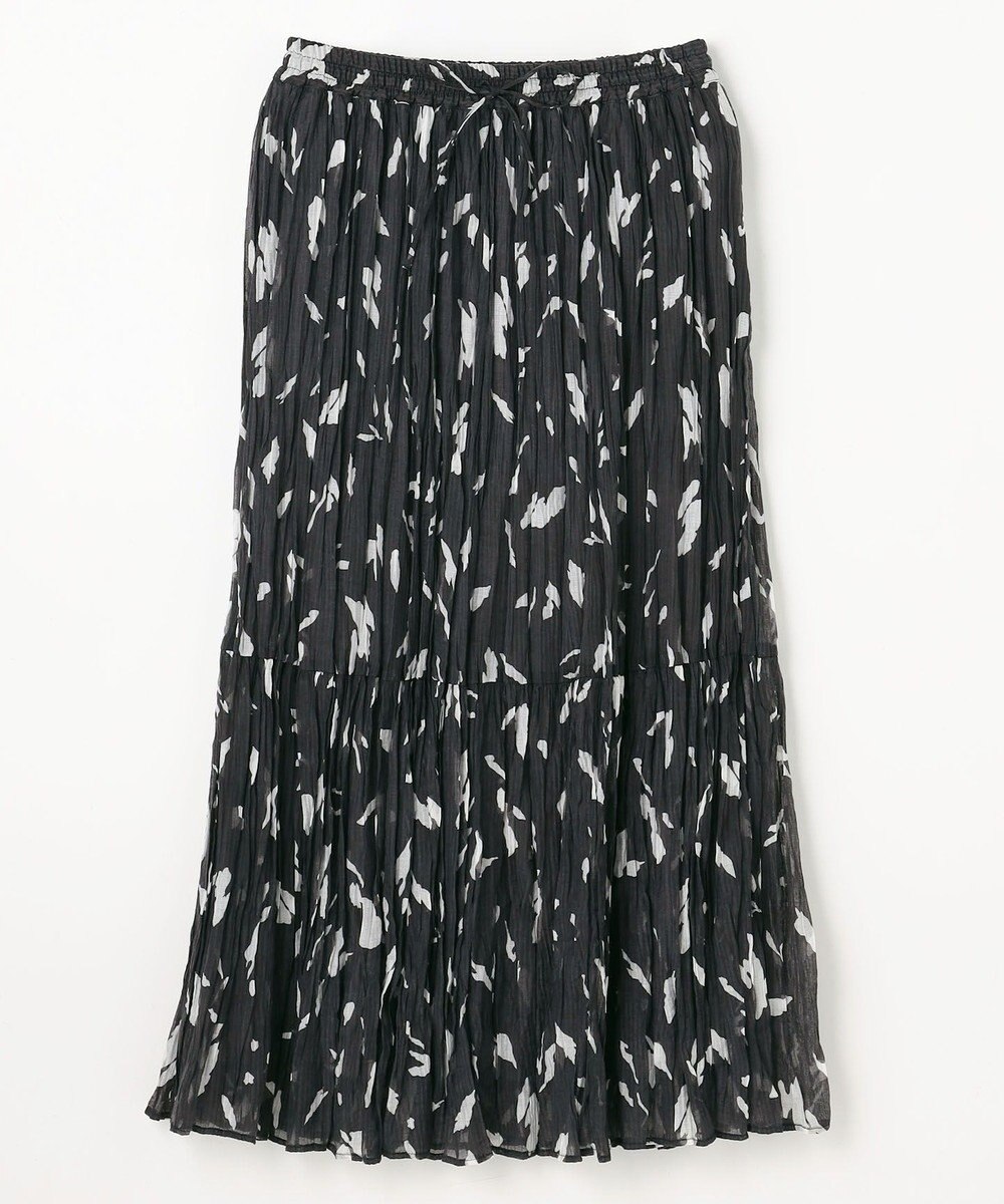 ANY アートドットプリントスカート 