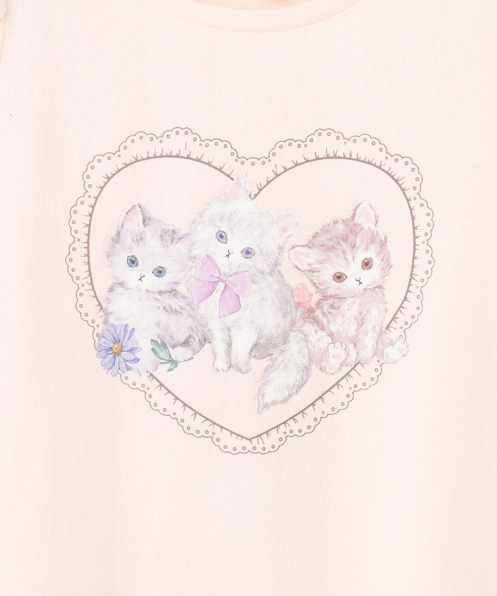 ANY KIDS ネックレス付き ネコTシャツ 