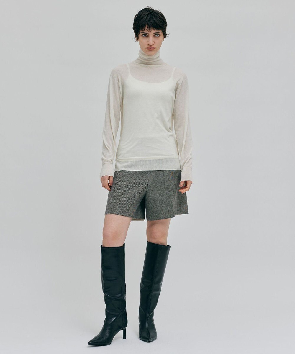 BEIGE， 【洗える】RICARD / カシミヤタートルニット 