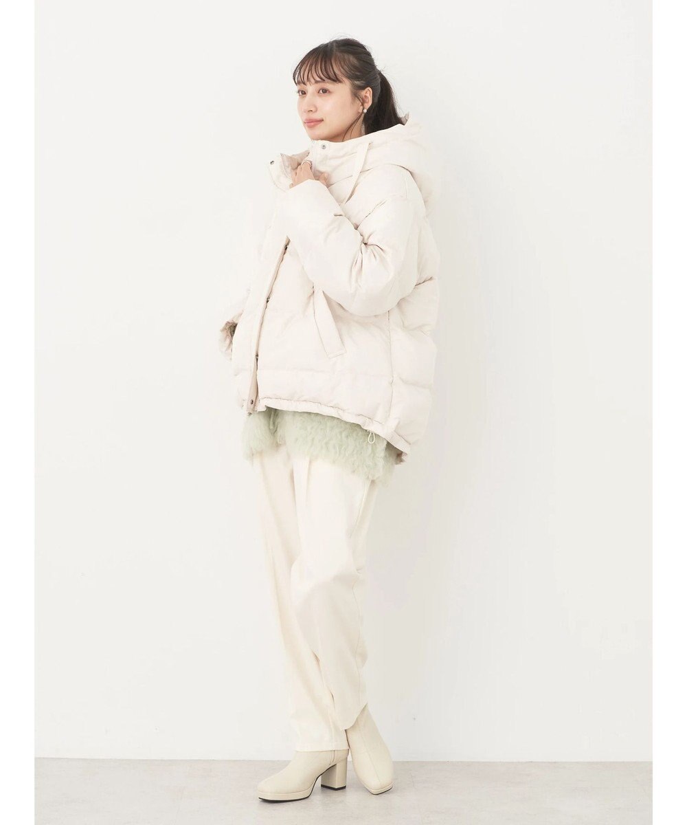 earth music&ecology フーディー中綿ブルゾン 