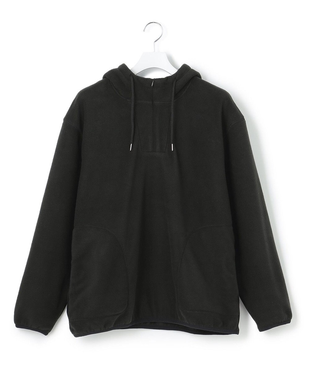 J.PRESS YORK STREET 【UNISEX】フーディフリースハーフジッププルオーバー 