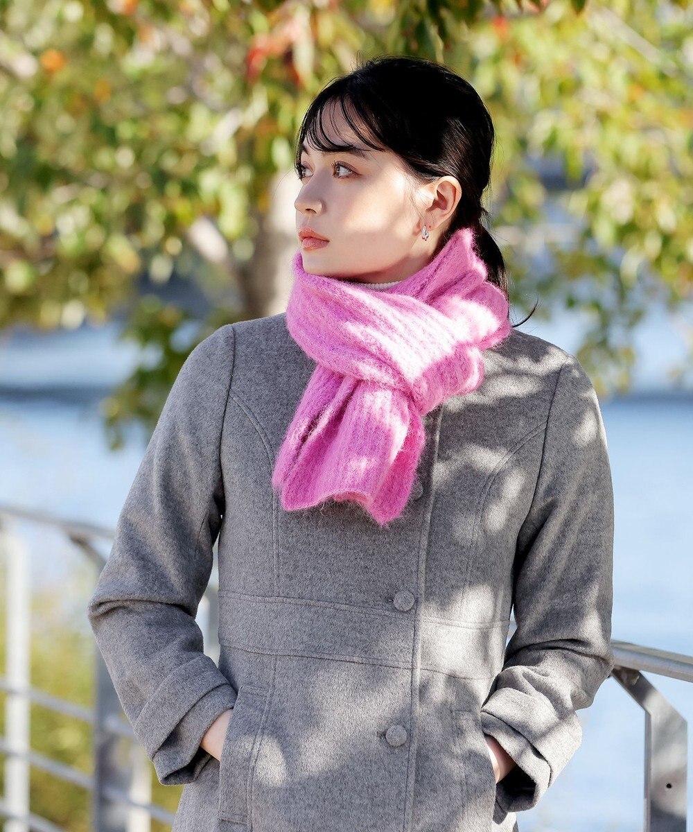 Tiaclasse 【ウール95%】ノーカラー包みボタンAラインコート 