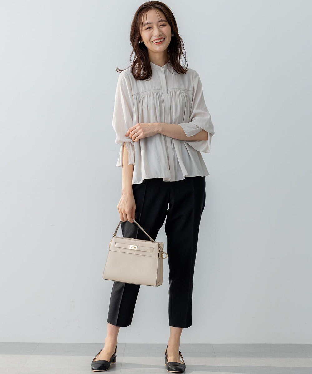 組曲 【ストレッチ・イージーケア】オシャクロス テーパードパンツ 