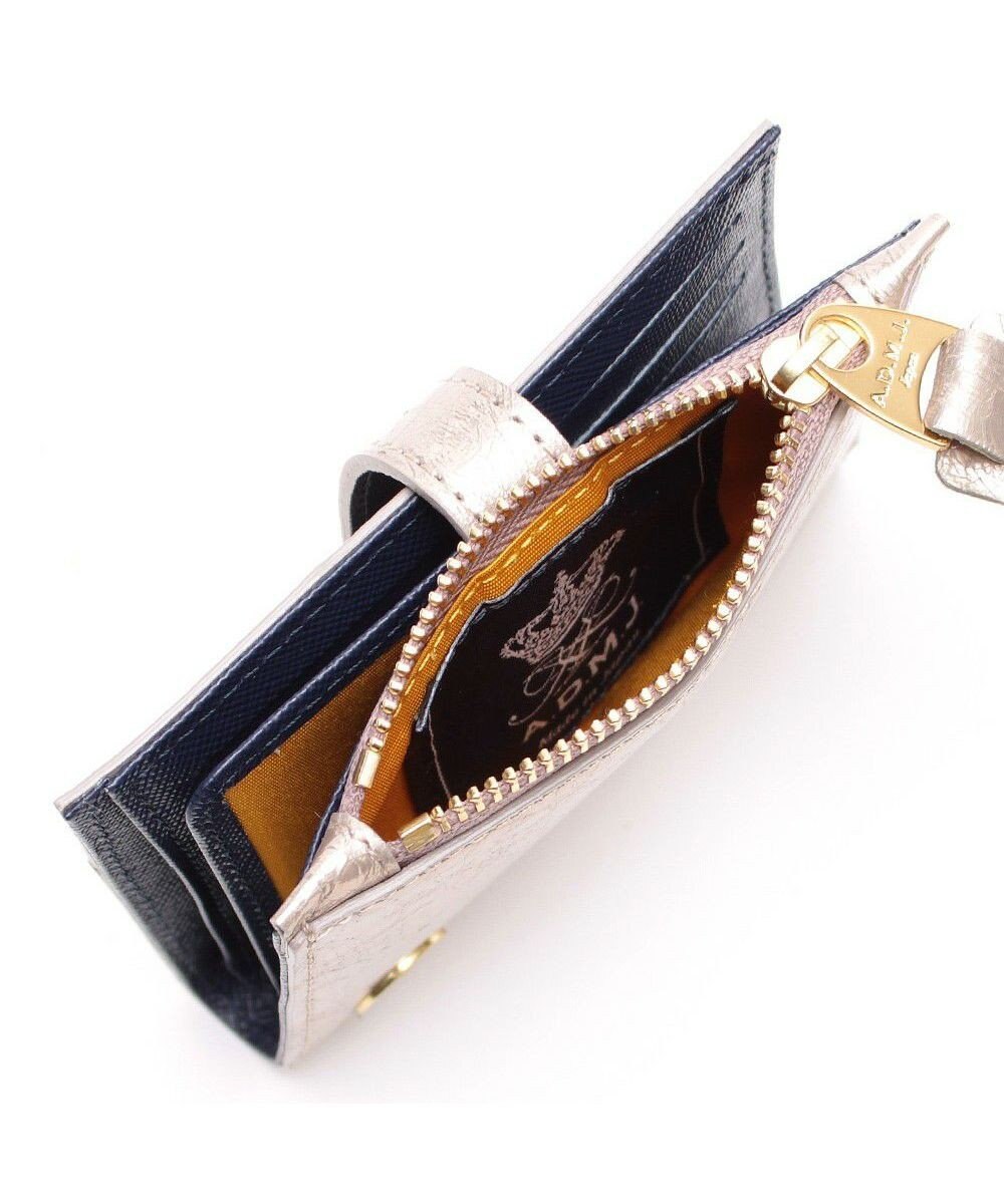 A.D.M.J. 【牛革】クラックメタル/イタリアンレザースモールウォレット 