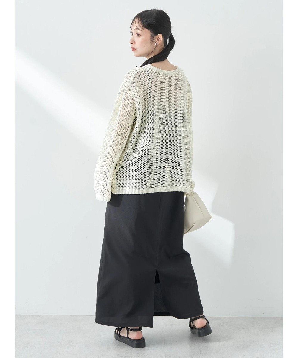 earth music&ecology ラメメッシュプルオーバー 