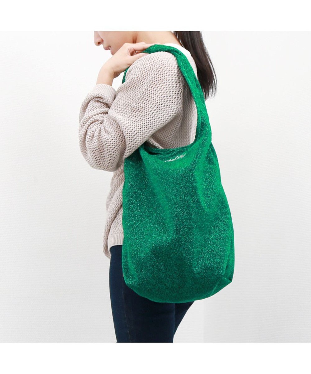 UNBILLION カシュカシュ cachecache / ラメワンポイント刺繍トート 